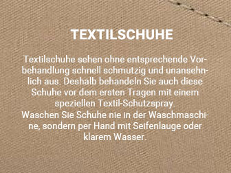 Schuhpflege Textilschuhe