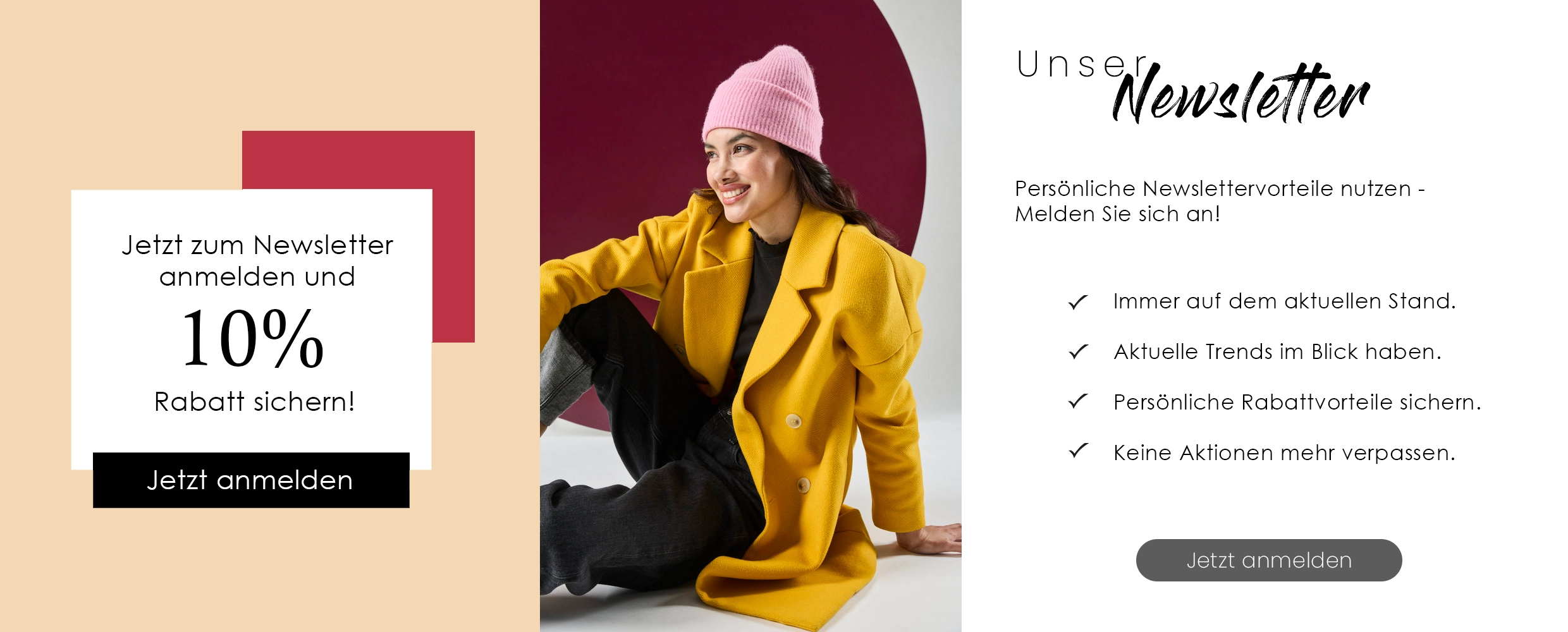 Anmeldung zum Newsletter Anmeldung zum Newsletter